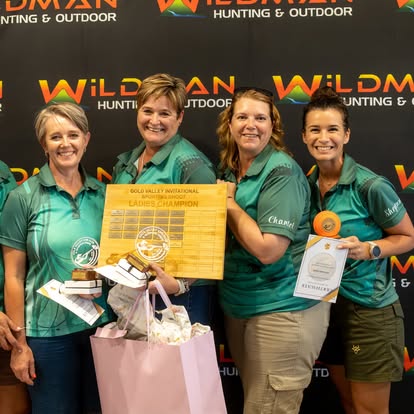 Ladies Champion team of four at a Gold Valley prizegiving