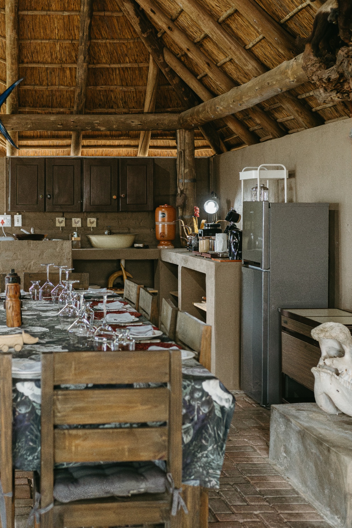 Country kitchen and scullery at Gold Valley Lodge